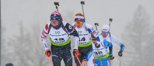 Biatlon, IBU Cup v německém Arberu, uprostřed Vítězslav Hornig