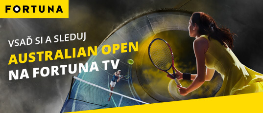 Sledujte všechny zápasy Australian Open zdarma živě na Fortuna TV