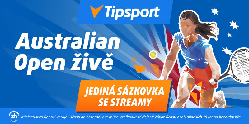Sledujte Australian Open 2026 zdarma u&nbsp;Tipsportu