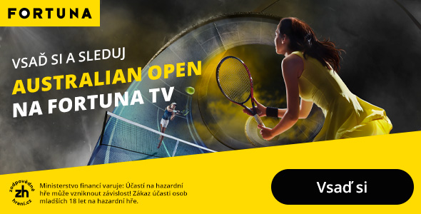 Sledujte všechny zápasy Australian Open zdarma živě na Fortuna TV