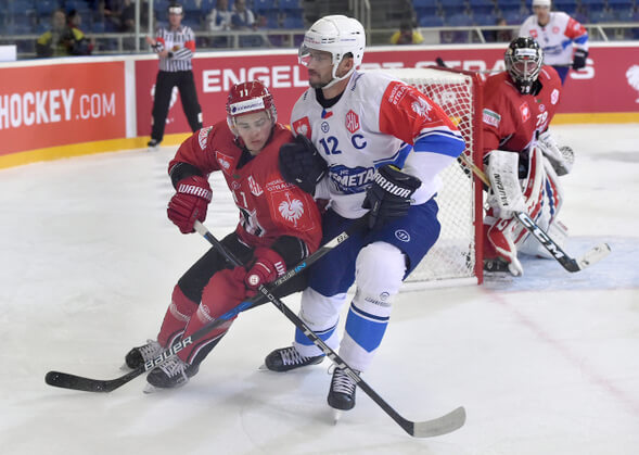 Hokej, KHL, Michail Chomorando, Leoš Čermák, Vitalij Trus - Zdroj ČTK, Pavlíček Luboš