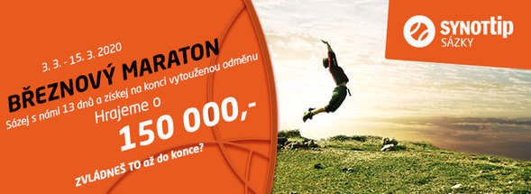 SYNOT TIP: březnový maraton o 150 000,-