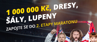 Fortuna: 2. etapa sázkařského maratonu - hraje se o 1 milion Kč a jiné ceny!