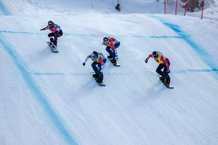 Snowboardcross, FIS Světový pohár, závod žen ve švýcarském Veysonnaz