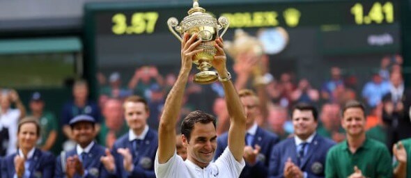 Tenis, Roger Federer, vítěz tenisového grandslamu Wimbledon 2017 - Zdroj ČTK, PA, Gareth Fuller