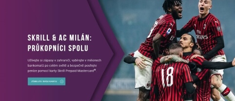 Skrill uzavřel partnerství s italským fotbalovým klubem AC Milán