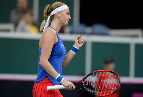 Tenis, Petra Kvitová, Fed Cup 2018 - Zdroj ČTK, Šulová Kateřina