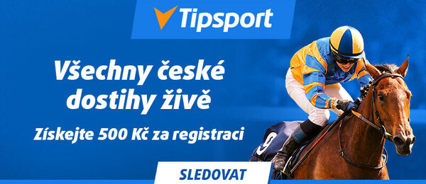 Získejte 500 Kč zdarma a sledujte všechny české dostihy živě u Tipsportu