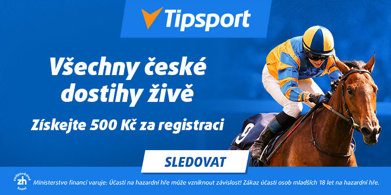 Získejte 500 Kč zdarma a sledujte všechny české dostihy živě u Tipsportu