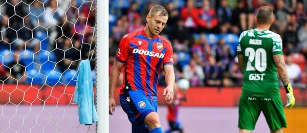 Matěj Vydra během utkání s Hradcem Králové
