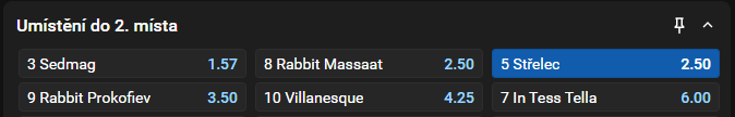 Pražský zimní favorit 2025 - Střelec