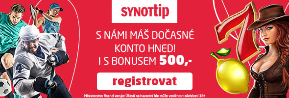 Získej 500 Kč na sázení od SYNOT TIP