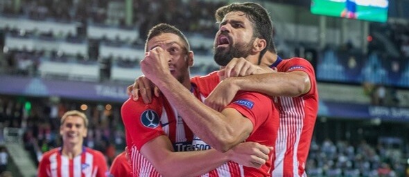 La Liga, Atlético Madrid, Diego Costa slaví gól - Zdroj  Mikolaj Barbanell, Shutterstock.com