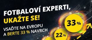 Fortuna: berte o 33 % vyšší výhry při sázkách na Evropskou ligu a Ligu mistrů!