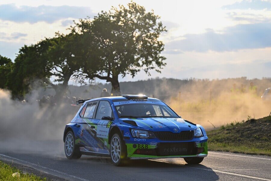 Rally, MČR, Michal Horák a Ivan Horák ve Škoda Fabii R5 při Rally Hustopeče