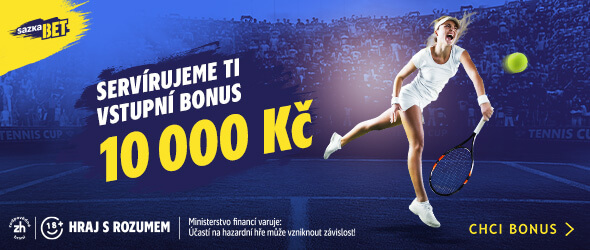 Sazkabet servíruje vstupní bonus ve výši 10 000 Kč