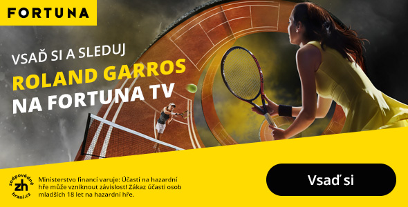 Vsaď si a sleduj Roland Garros na Fortuna TV živě - live streamy