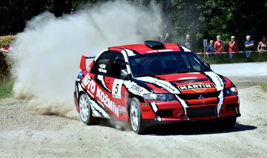 Motorsport, Českomoravský pohár v rallye - ČMPR, Martin Šikl s Mitsubishi při Radouňské rally