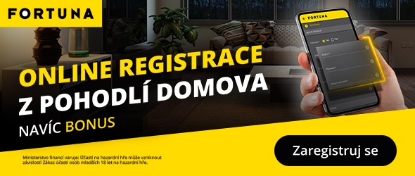 Online registrace s bonusem u sázkové kanceláře Fortuna