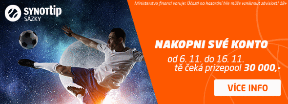 SYNOT TIP: nakopněte si konto, v banku je 30.000,-