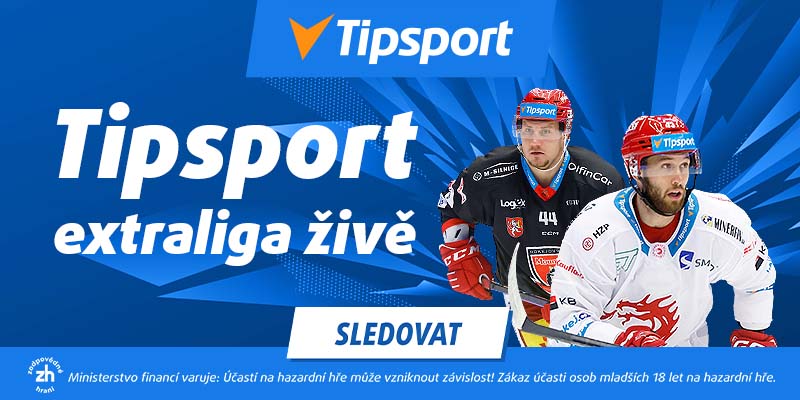 Sledujte Tipsport extraligu ledního hokeje 2023-2024 živě na TV Tipsport - online live stream TELH zdarma