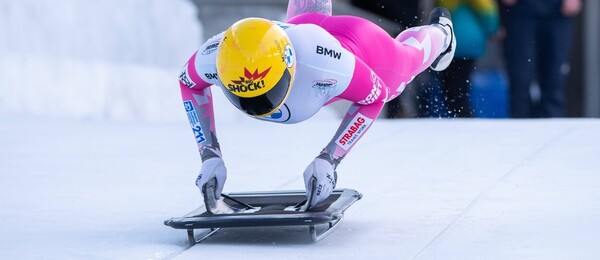 Zimní sport skeleton, Anna Fernstadtová během Mistrovství světa ve Svatém Mořici