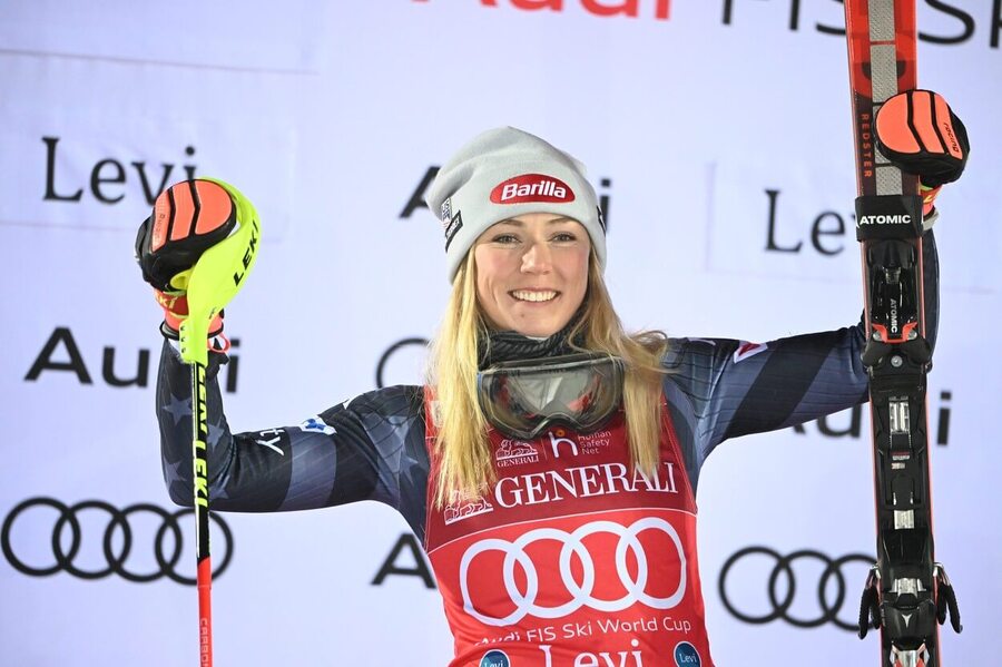 Alpské lyžování, FIS Světový pohár Levi ve Finsku, Mikaela Shiffrin slaví vítězství ve slalomu