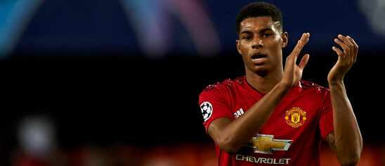 Hvězda Manchesteru United Marcus Rashford