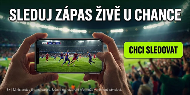 Sleduj zápas živě u&nbsp;Chance