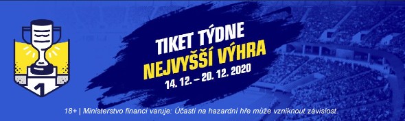 Sazkabet - tiket týdne 14. - 20. prosince 2020