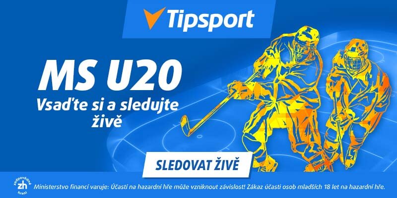 Tipsport MS hokej U20 - vsaďte si a sledujte živě