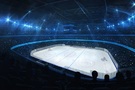 Lední hokej - zimní stadion před začátkem zápasu