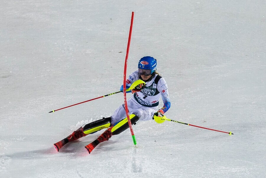 Alpské lyžování, FIS Světový pohár Zagreb, slalom, Mikaela Shiffrin z USA