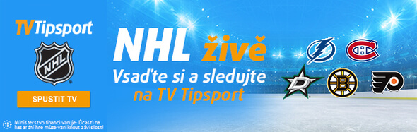 Registrujte se a sledujte NHL u Tipsportu zdarma online