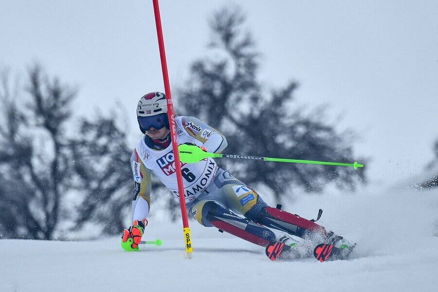 Alpské lyžování, FIS Světový pohár Chamonix, slalom, Henrik Kristoffersen z Norska
