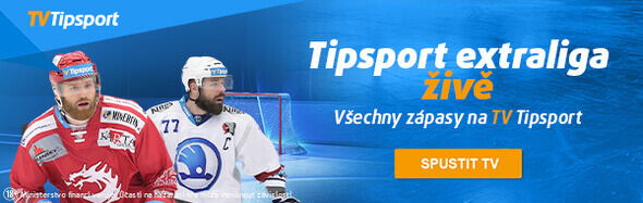 Sledujte všechny zápasy Tipsport Extraligy zdarma na Tipsport TV