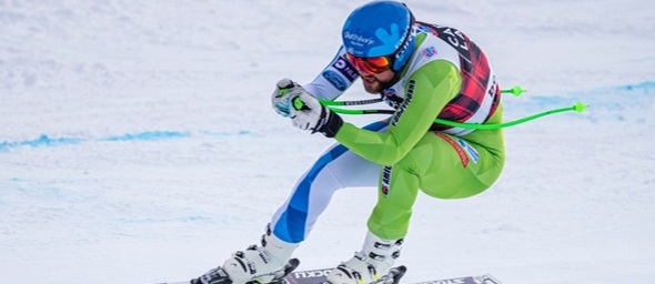 Alpské lyžování, Kjetil Jansrud obří slalom - Zdroj COLOMBO NICOLA, Shutterstock.com