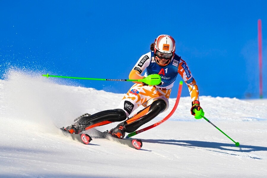 Alpské lyžování, FIS Světový pohár, Petra Vlhová během slalomu v Lienzu