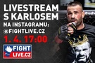 Karlos Vémola bude hostem živého vysílaní na Instagramu @fightlive.cz