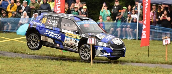 Rally, MČR, Adam Březík se Škodou Fabia R5 při Barum Czech rallye Zlín