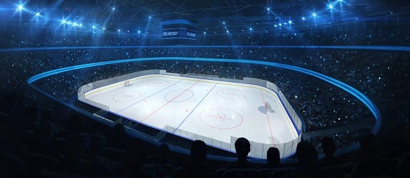 Hokejový stadion před zápasem - ilustrační foto