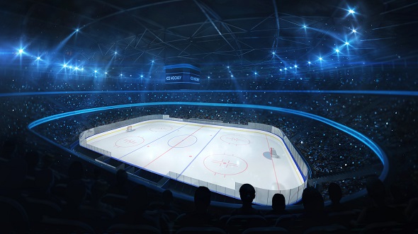 Hokejový stadion před zápasem - ilustrační foto