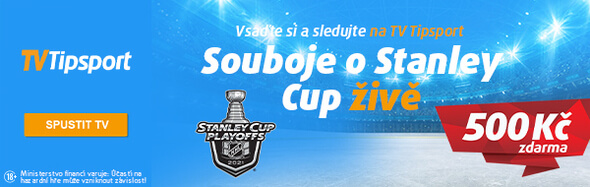 Vsaďte si a sledujte NHL Playoff - zaregistrujte se u Tipsportu a získejte 500 Kč