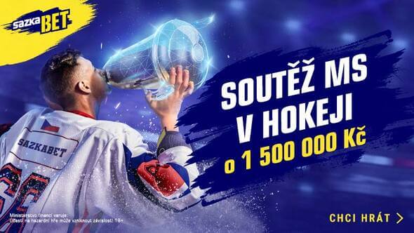 Sazkabet a MS v hokeji: soutěž o 1 500 000 Kč!