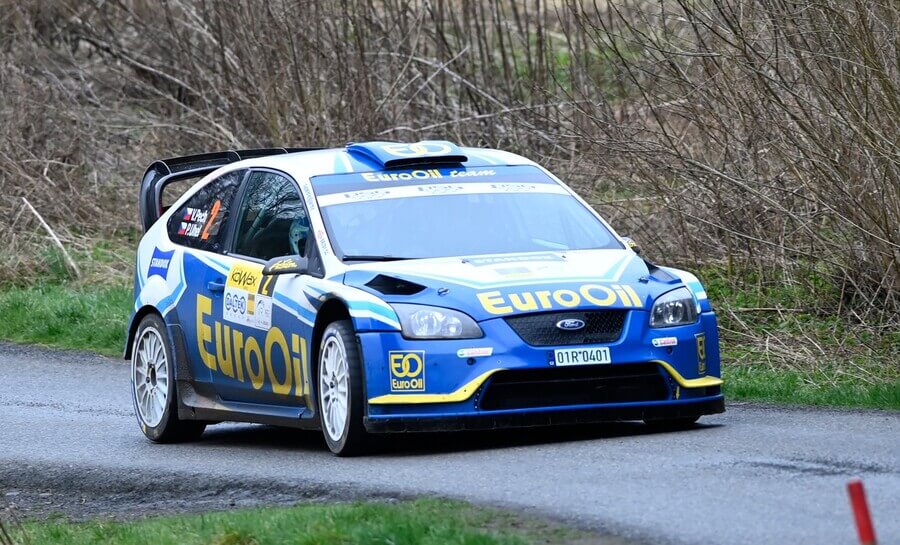 Rally, MČR, Václav Pech a Petr Uhel s vozem Ford Focus WRC při Valašské rallye