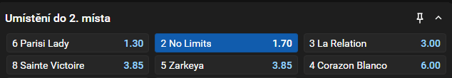 80. Oaks v Karlových Varech 2025 - No Limits do 2. místa