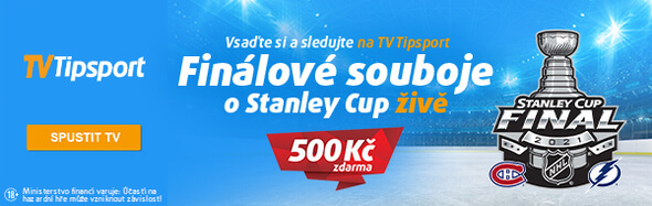 Sledujte finále play off NHL zdarma online na TV Tipsport