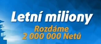 Tipsport - soutěž Letní miliony o 2 miliony Netů