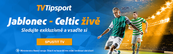 Jablonec vs Celtic na TV Tipsport