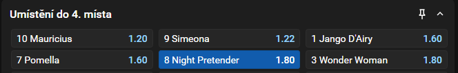 Letní cena města Pardubic 2025 - kůň Night Pretender